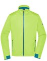Heren Sport Softshell Jas Daiber JN1126 Bright Yellow-Bright Blue